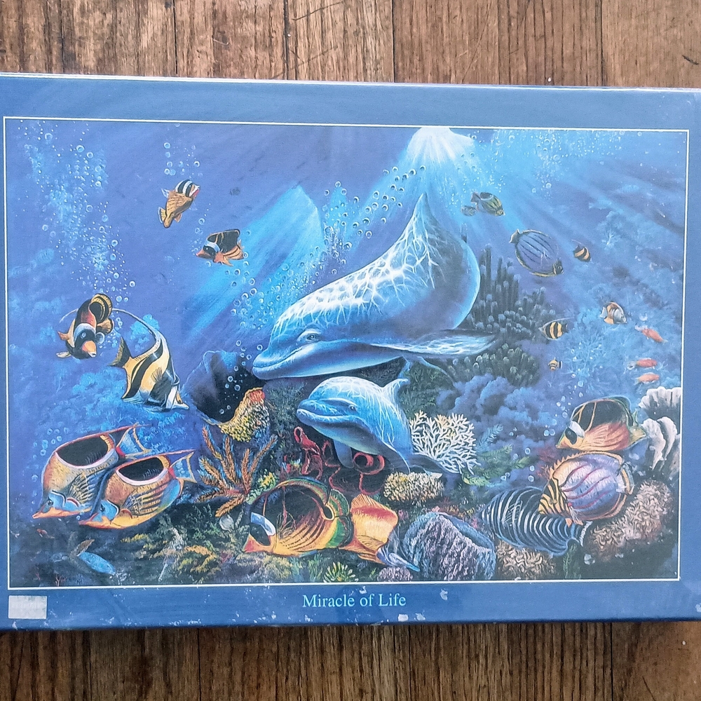 Miracle Blue Dolphin Puzzle Game
